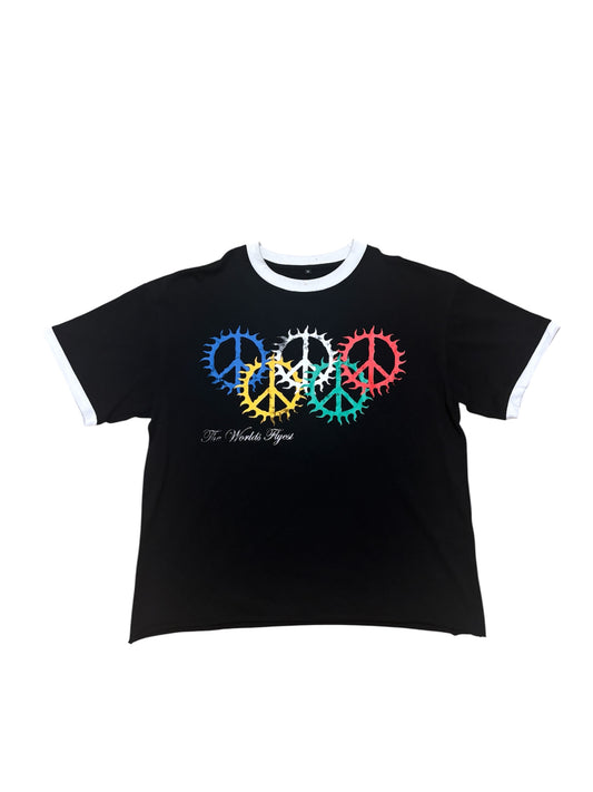 BLACK “KHAOZ OLYMPIC” TEE